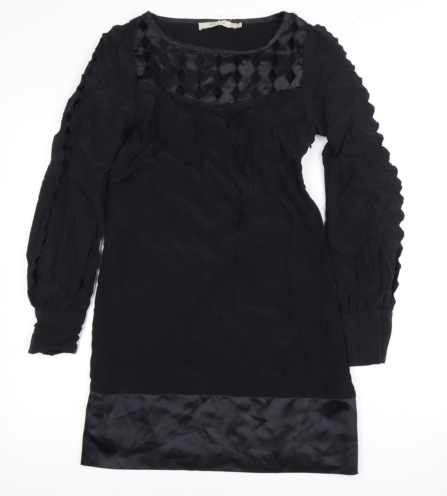 Reiss Women's Black Dress UK 6 Long Sleeve