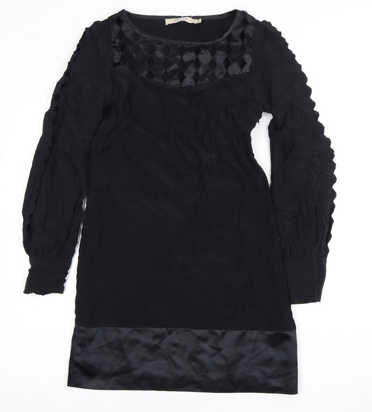 Reiss Women's Black Dress UK 6 Long Sleeve