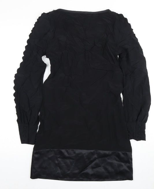 Reiss Women's Black Dress UK 6 Long Sleeve