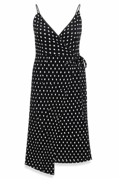 New Look Women's Black Polka Dot Dress Size 8