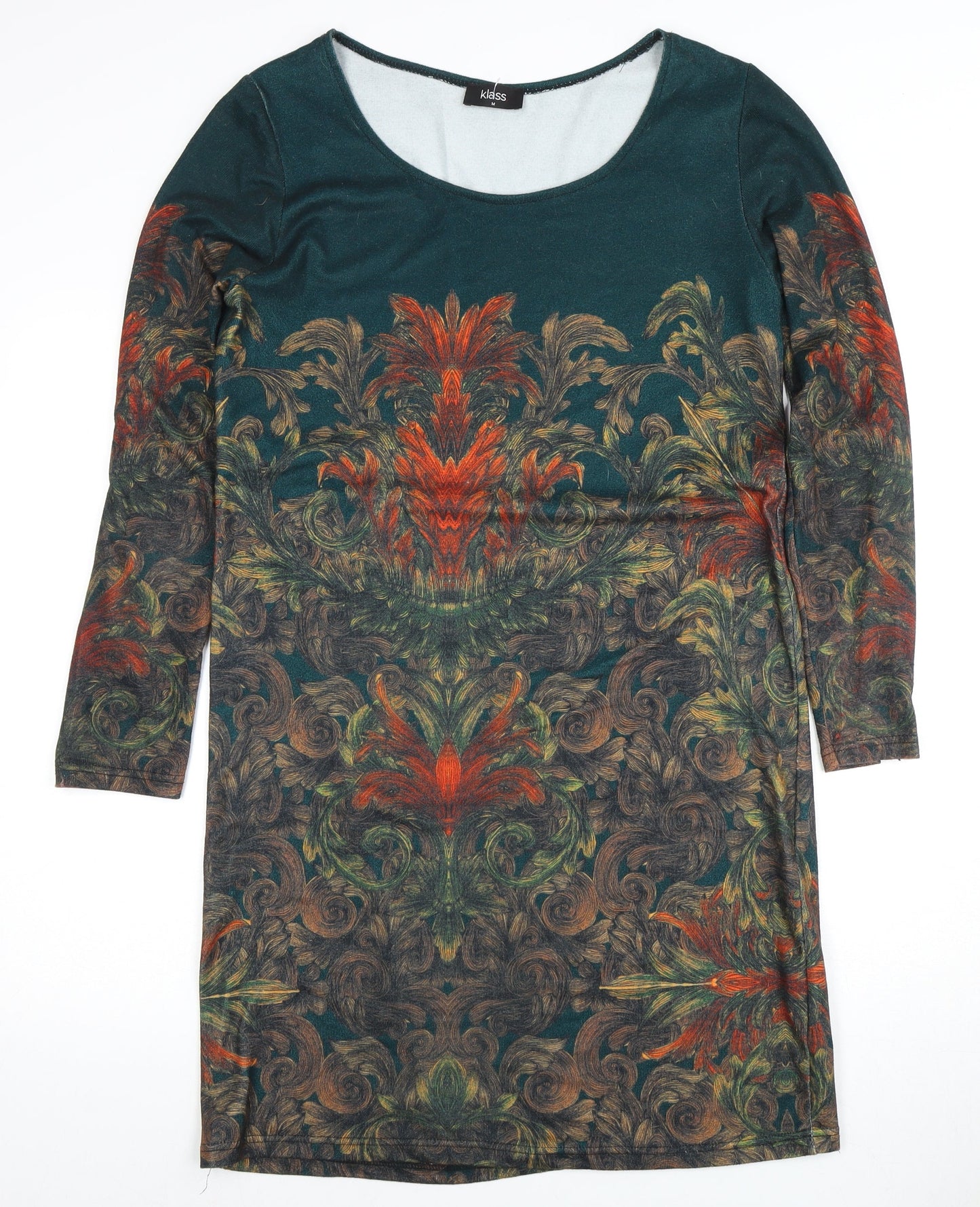 Klass Women's Multicoloured Dress M 3/4 Sleeve