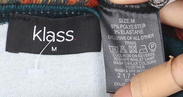 Klass Women's Multicoloured Dress M 3/4 Sleeve