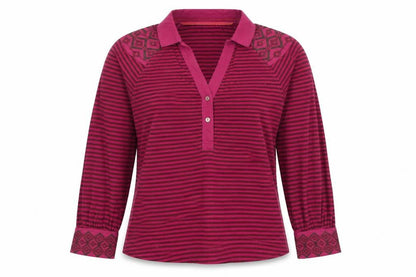 White Stuff Women's Multicoloured Polo Top, Size 10, Cotton
