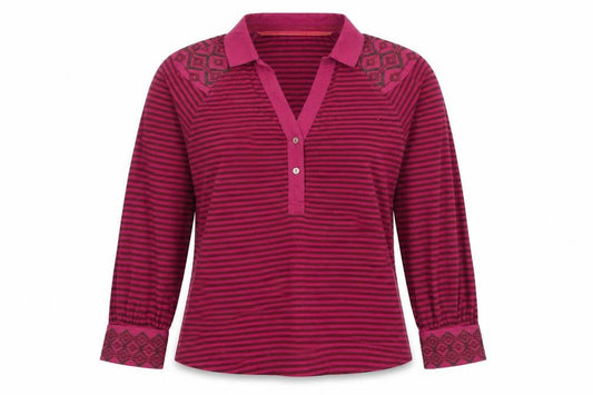 White Stuff Women's Multicoloured Polo Top, Size 10, Cotton