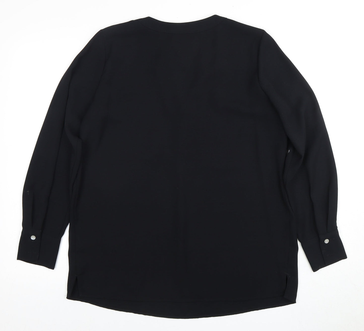 Womens UK Size 12 Marks and Spencer Black Basic Blouse