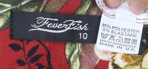 Eternity Women's Red Floral Midi Dress Size 10