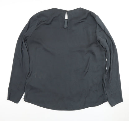 Womens UK Size 10 H&M Black  Blouse