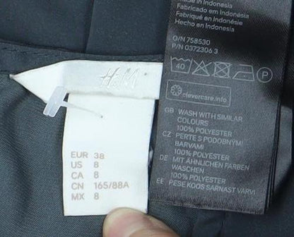Womens UK Size 10 H&M Black  Blouse