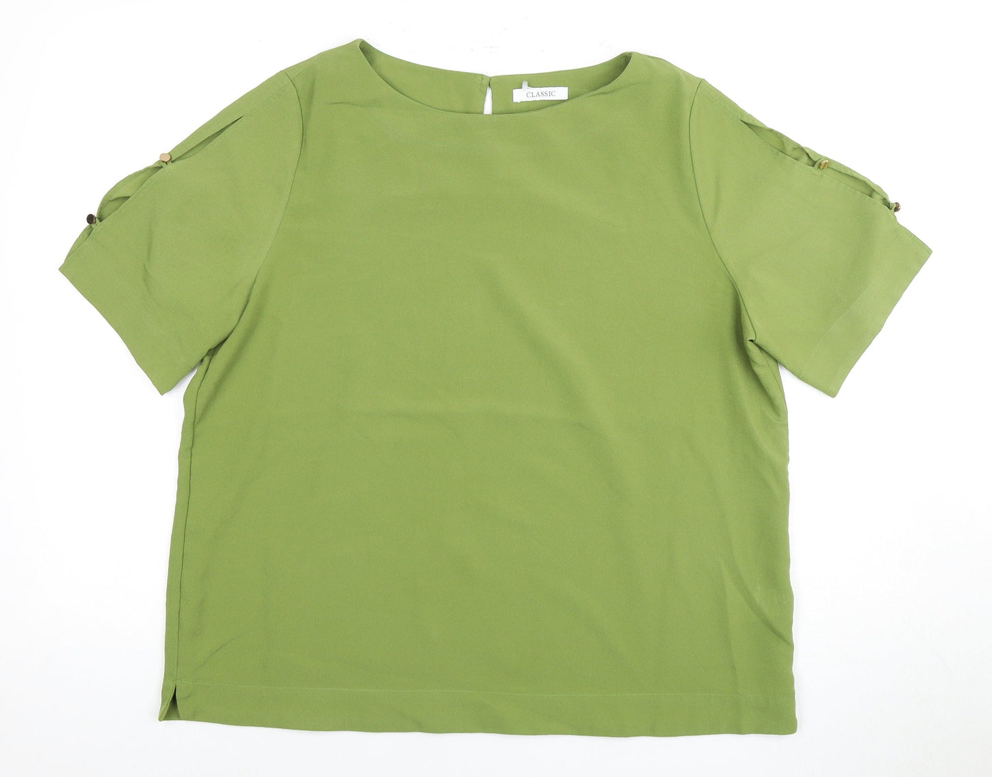 Womens UK Size 16 Marks and Spencer Green Basic Blouse