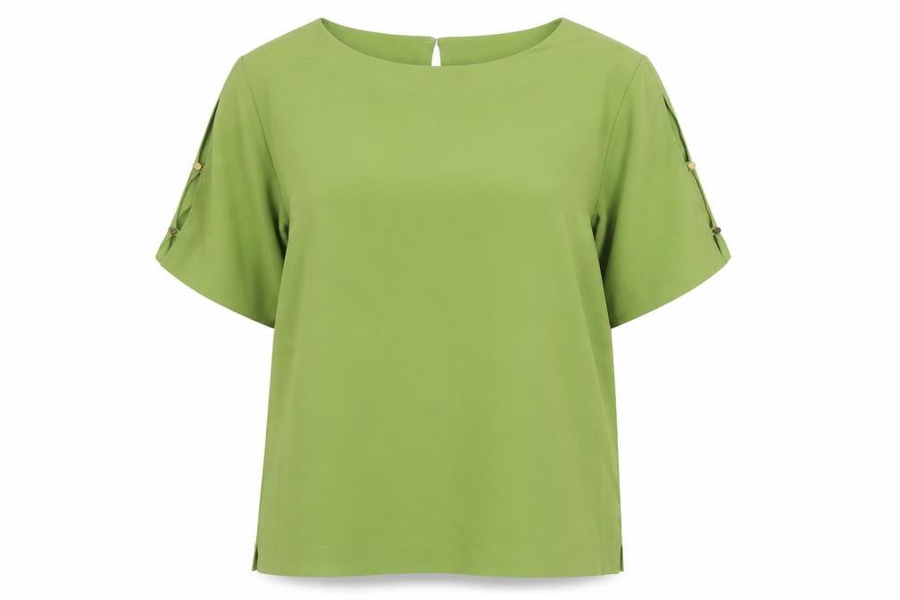 Womens UK Size 16 Marks and Spencer Green Basic Blouse