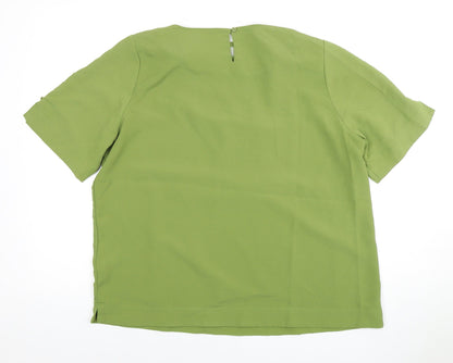 Womens UK Size 16 Marks and Spencer Green Basic Blouse