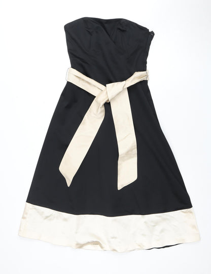 Coast Women's Black Strapless Dress Size 10