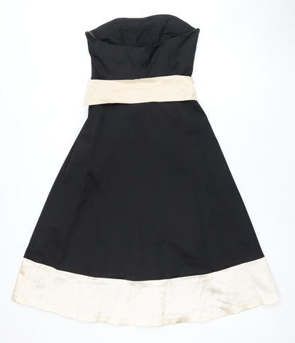 Coast Women's Black Strapless Dress Size 10