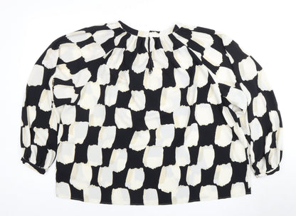 Womens UK Size 16 Marks and Spencer Black  Blouse