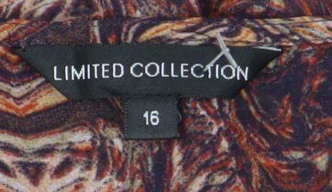 Womens UK Size 16 Limited Collection Multicoloured Tunic Blouse