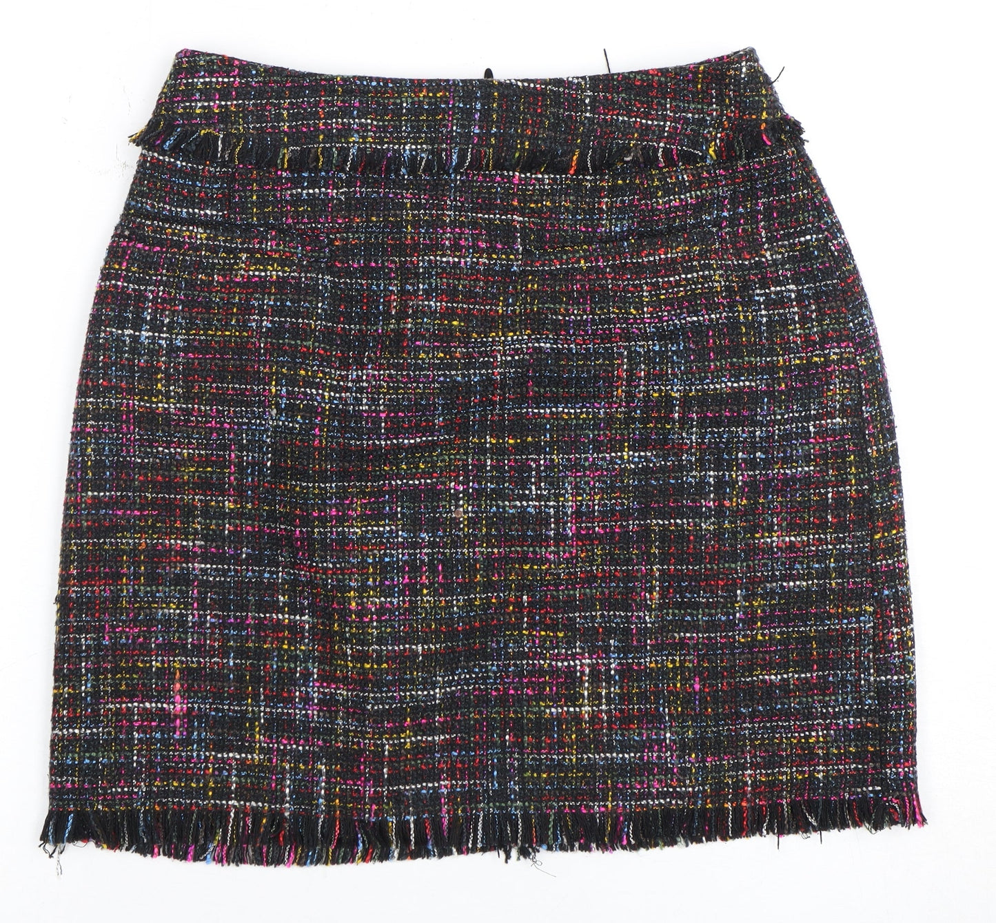 Womens UK Size 6 No Data Straight & Pencil Tweed Skirt