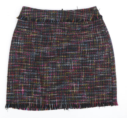 Womens UK Size 6 No Data Straight & Pencil Tweed Skirt