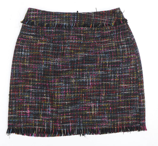 Womens UK Size 6 No Data Straight & Pencil Tweed Skirt