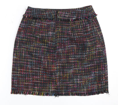 Womens UK Size 6 No Data Straight & Pencil Tweed Skirt