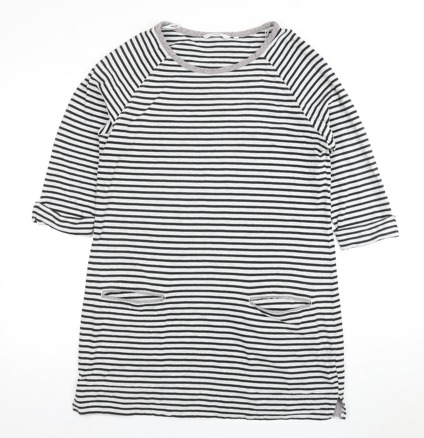 Next Women's Striped 3/4 Sleeve Dress UK 16