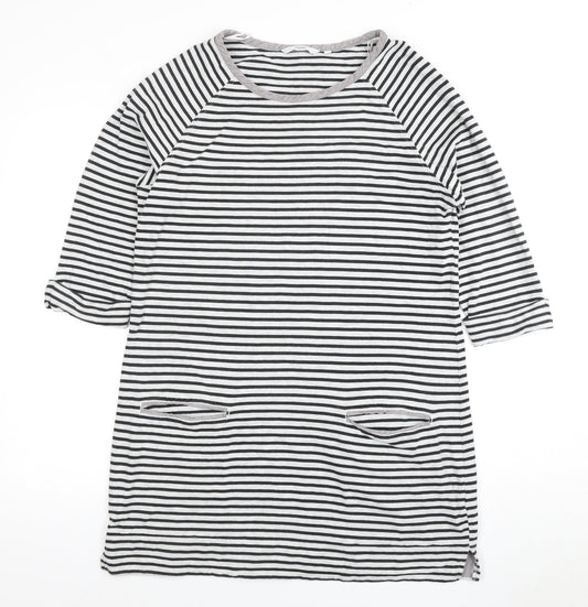 Next Women's Striped 3/4 Sleeve Dress UK 16