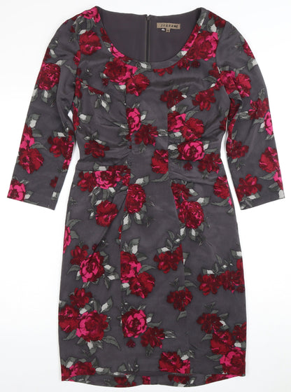 Jigsaw Women's Multicoloured Sheath Dress Size 10