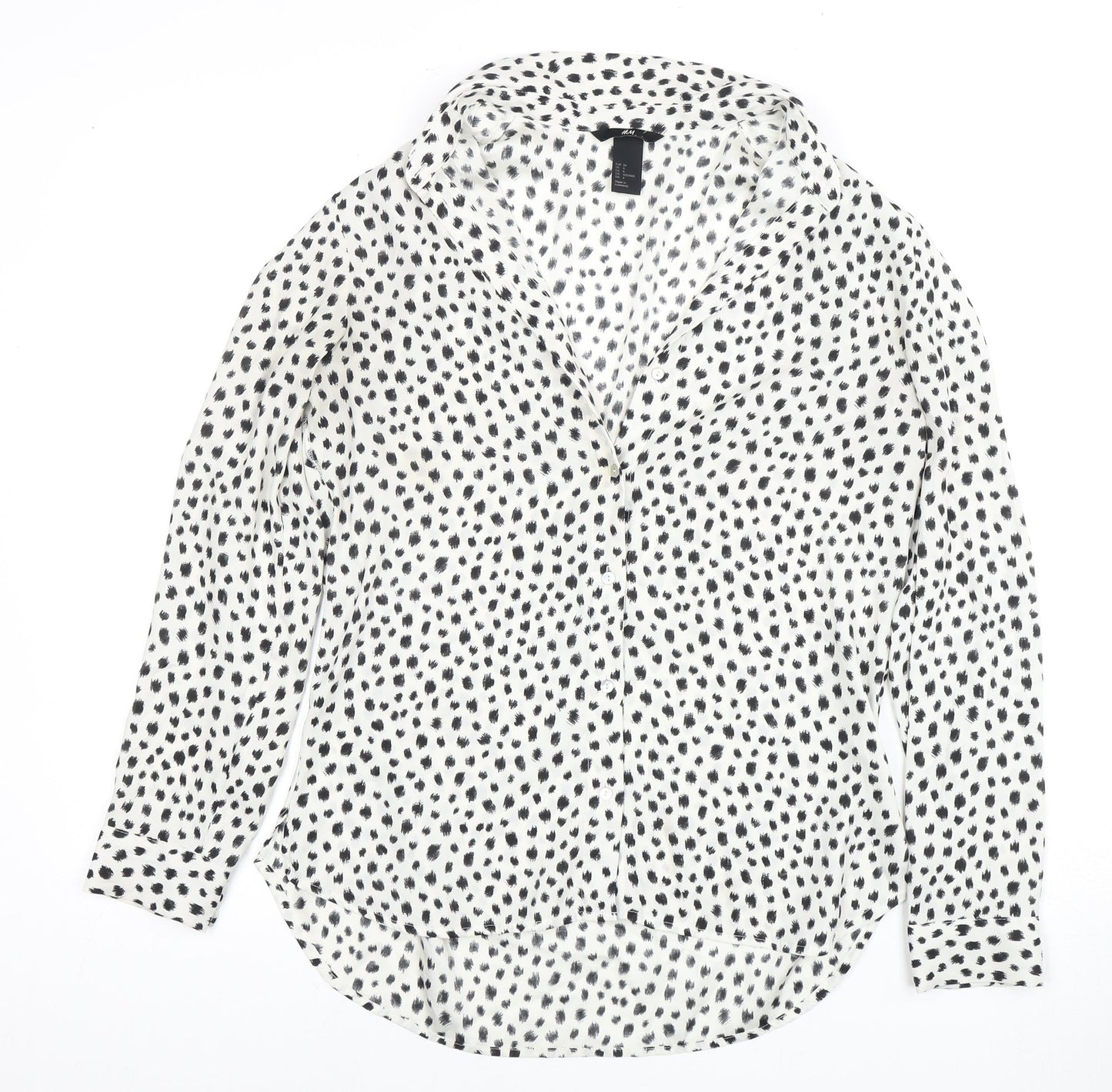 Womens UK Size 8 H&M Multicoloured Basic Blouse