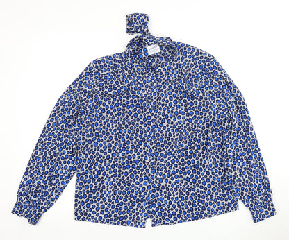 Womens UK Size 14 Eastex Blue  Blouse