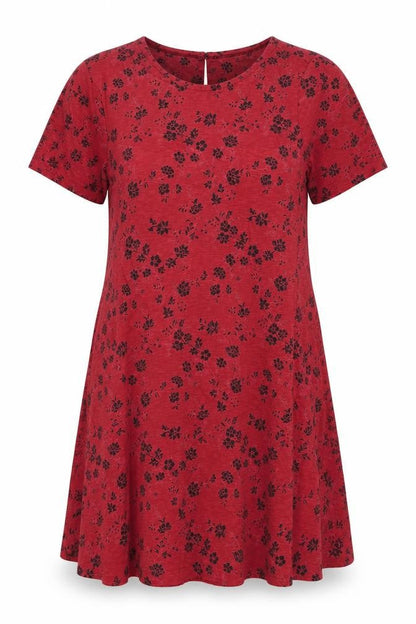FatFace Women's Red Floral Dress Size 10