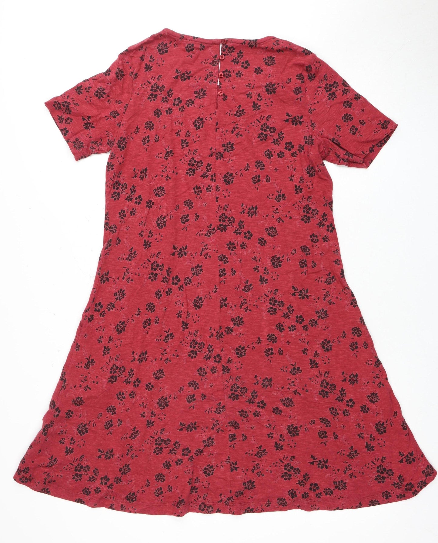 Fat Face Women's Red Floral Dress Size 10