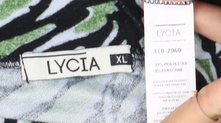 LYCIA Women's Multicoloured XL Animal Print Dress