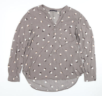 Womens UK Size 12 Marks and Spencer Grey  Blouse