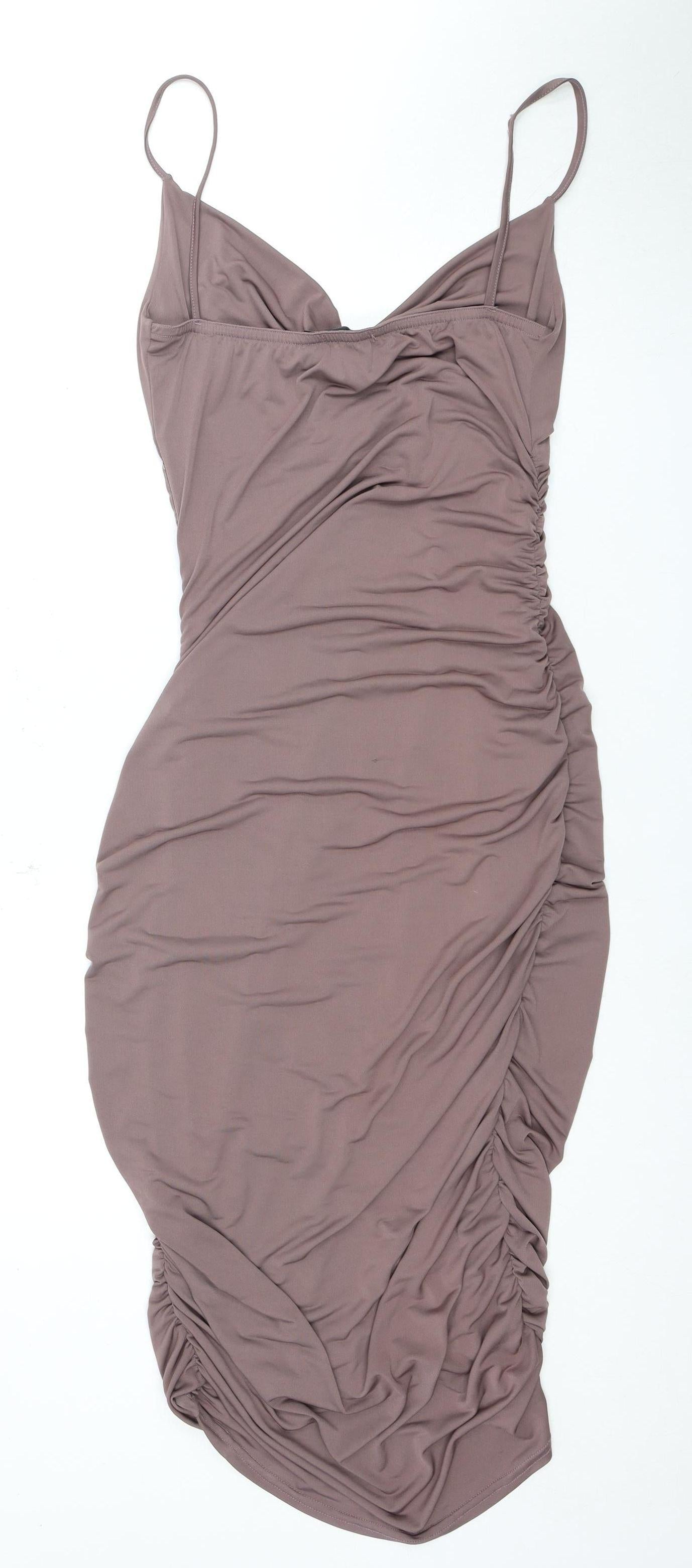 Boohoo Women's Purple Bodycon Dress Size 6