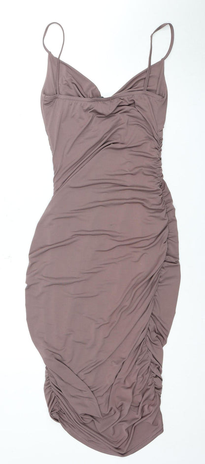 Boohoo Women's Purple Bodycon Dress Size 6