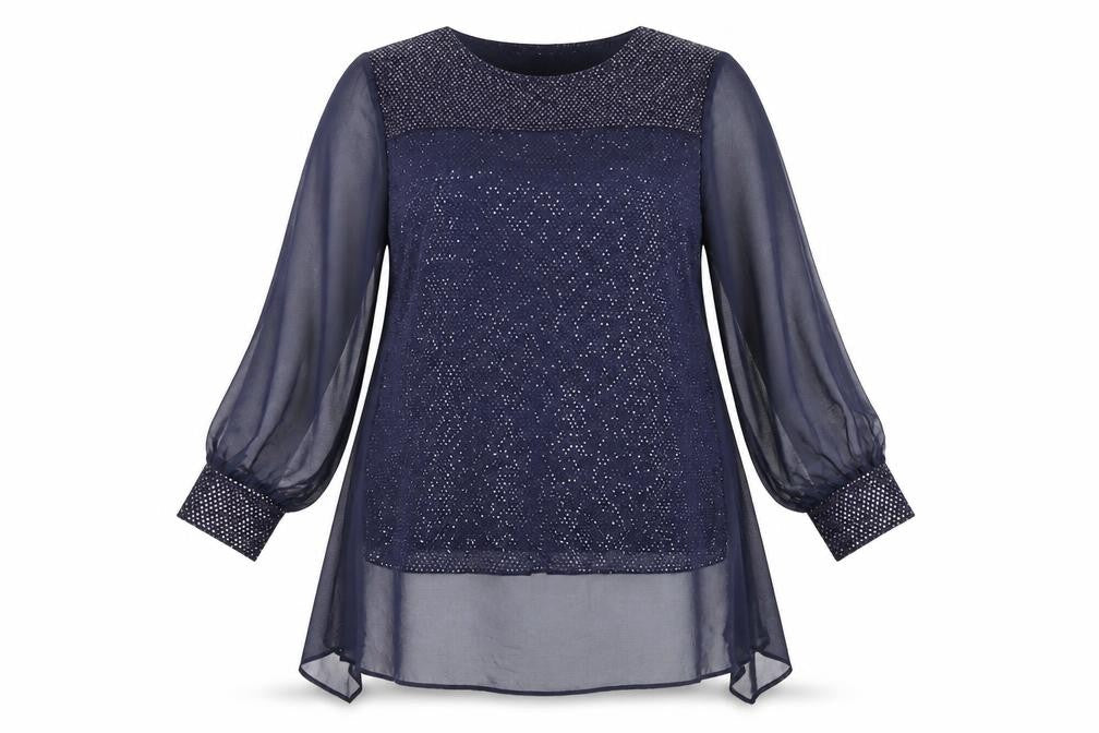 Womens UK Size 16 Kaliko Blue  Blouse