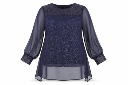 Womens UK Size 16 Kaliko Blue  Blouse