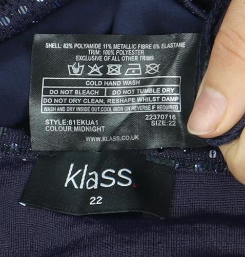 Womens UK Size 16 Kaliko Blue  Blouse
