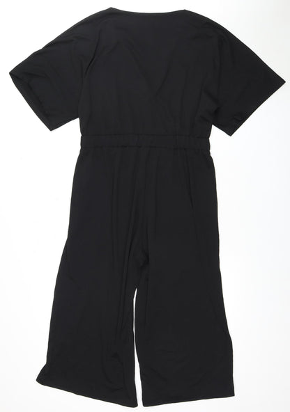 Next Women's Black Short Sleeve Jumpsuit Size 10