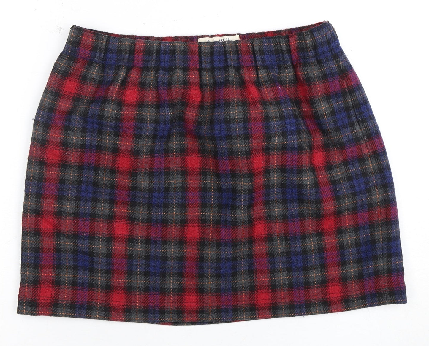 Jack Wills Women's Multicoloured Plaid Skirt Size 8