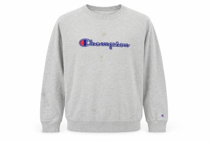 Mens UK Size L Champion Grey Pullover Sweatshirt