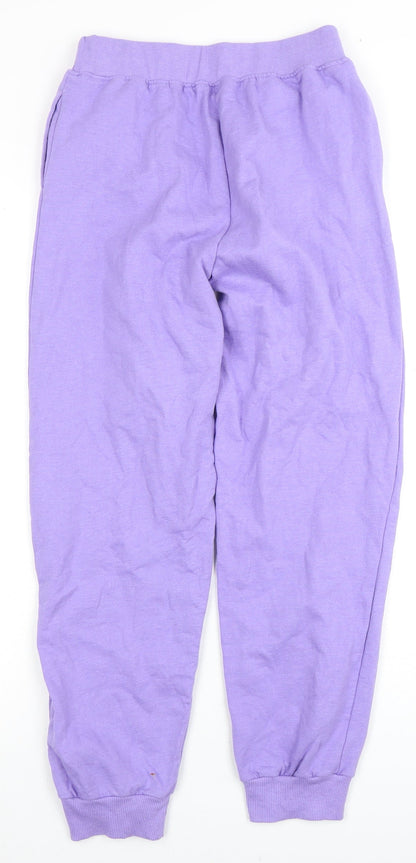DKNY Girls Purple Jogger Trousers XL Activewear