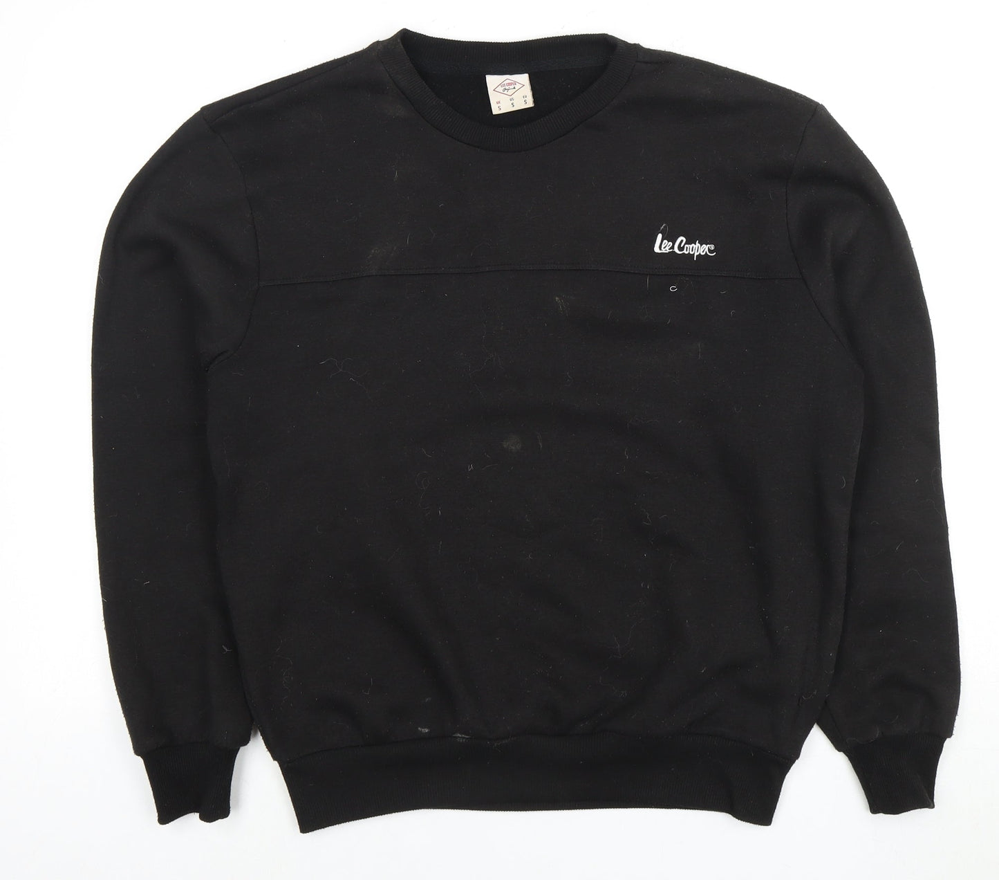 Mens UK Size S Lee Cooper Black Pullover Sweatshirt
