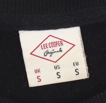 Mens UK Size S Lee Cooper Black Pullover Sweatshirt