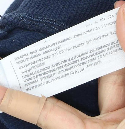 Hollister Women's Blue Pullover Hoodie, Size L