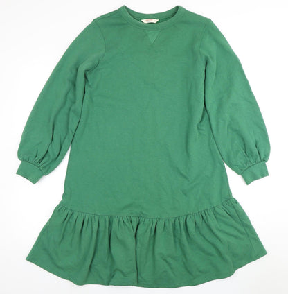Anyday John Lewis Green Balloon Sleeve Dress XS