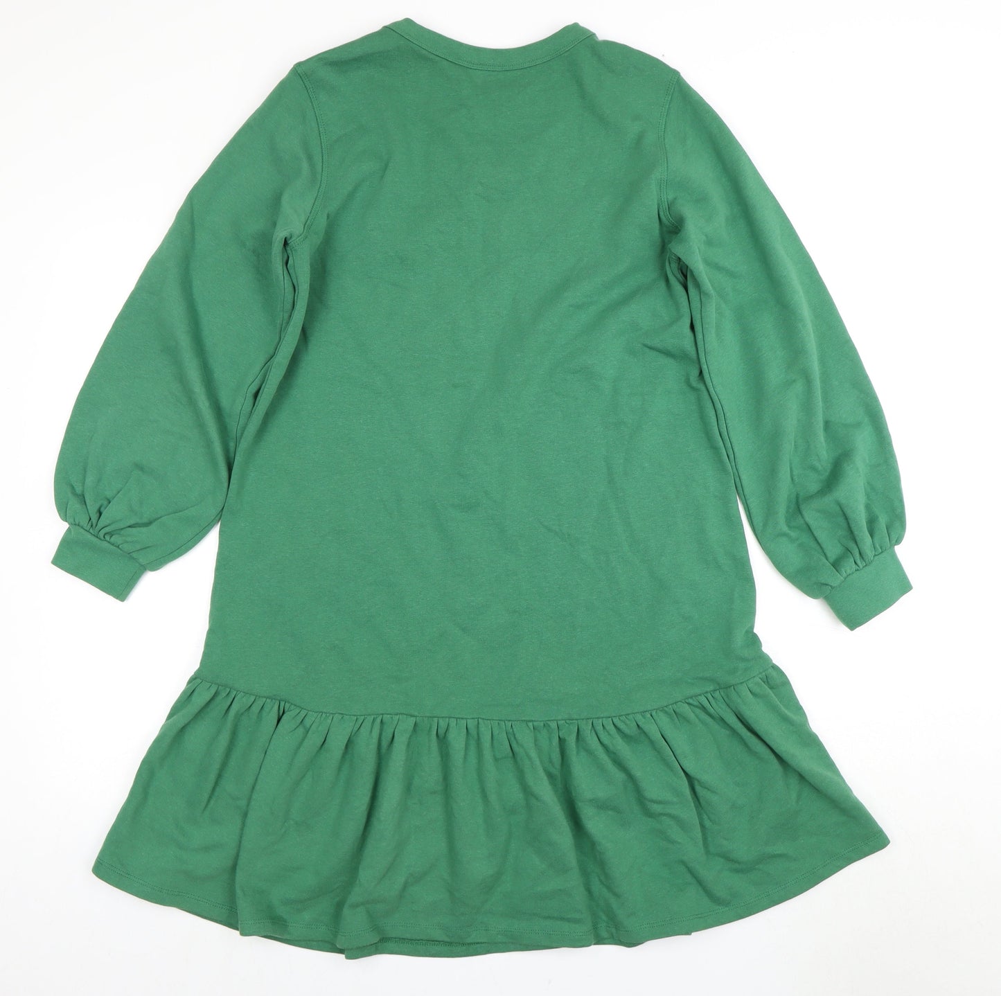 Anyday John Lewis Green Balloon Sleeve Dress XS