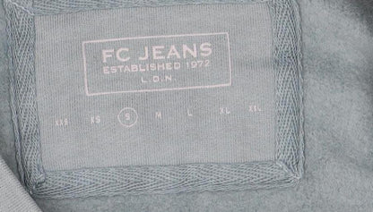 FC Jeans Women's Blue Graphic Sweatshirt Size 8