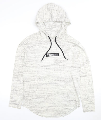 Mens UK Size XS Hollister Grey Pullover Hoodie