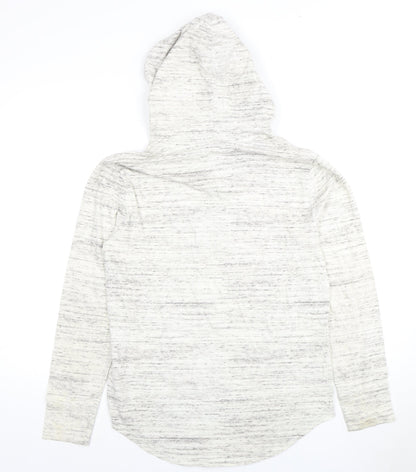 Mens UK Size XS Hollister Grey Pullover Hoodie