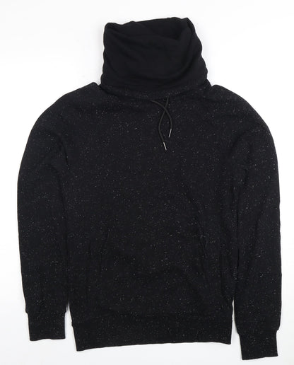 H&M Women's Black High Neck Sweatshirt, Size 12